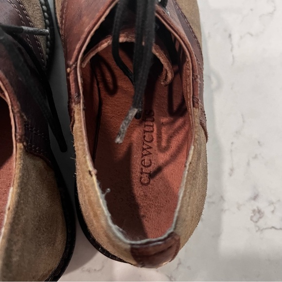 CREWCUTS Suede Leather Oxford Lace Up Loafers Size 10 - Picture 6 of 12